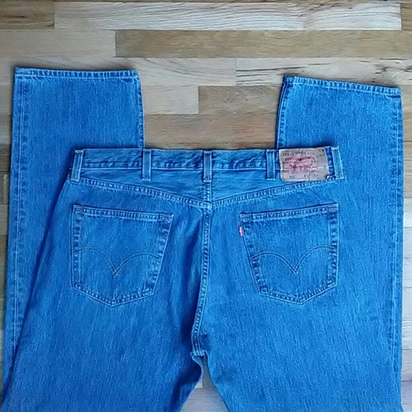 Levis 501 Button Fly Jeans 42 x 34 - Picture 2 of 8